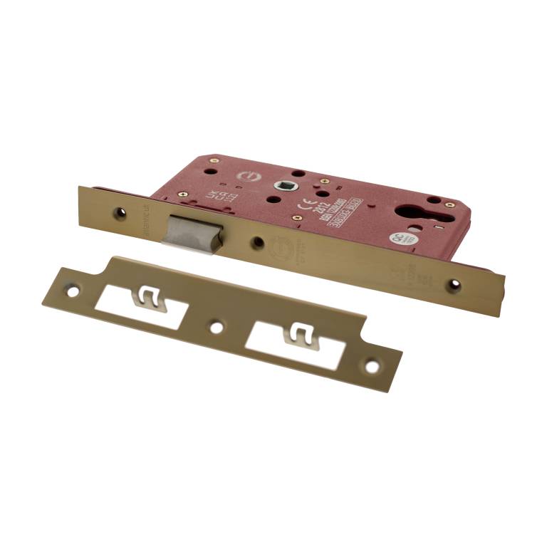 ALKDINL60SB Atlantic DIN Latch 60mm backset - Satin Brass