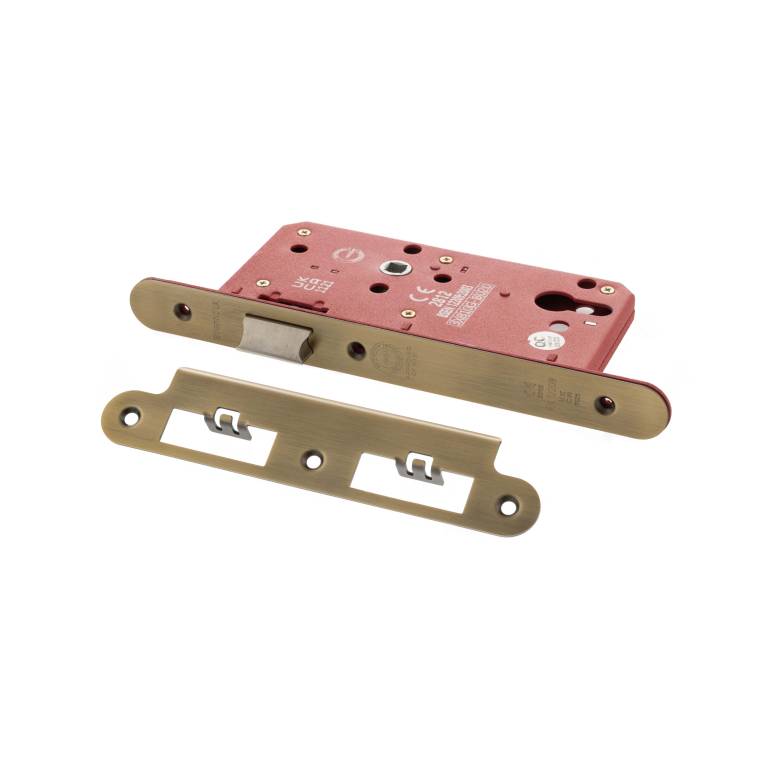 ALKDINRL60MAB Atlantic DIN Radius Latch 60mm backset - Matt Antique Brass