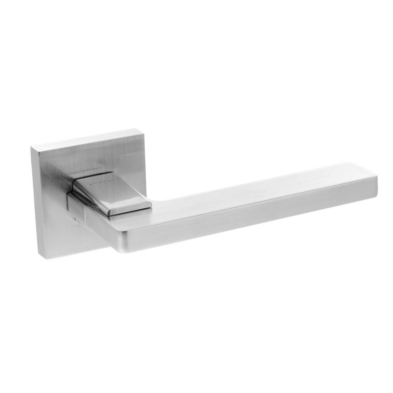 SPECIAL ORDER O6815ESC Oro & Oro Alba Lever Door Handle on Square Rose - Satin Chrome