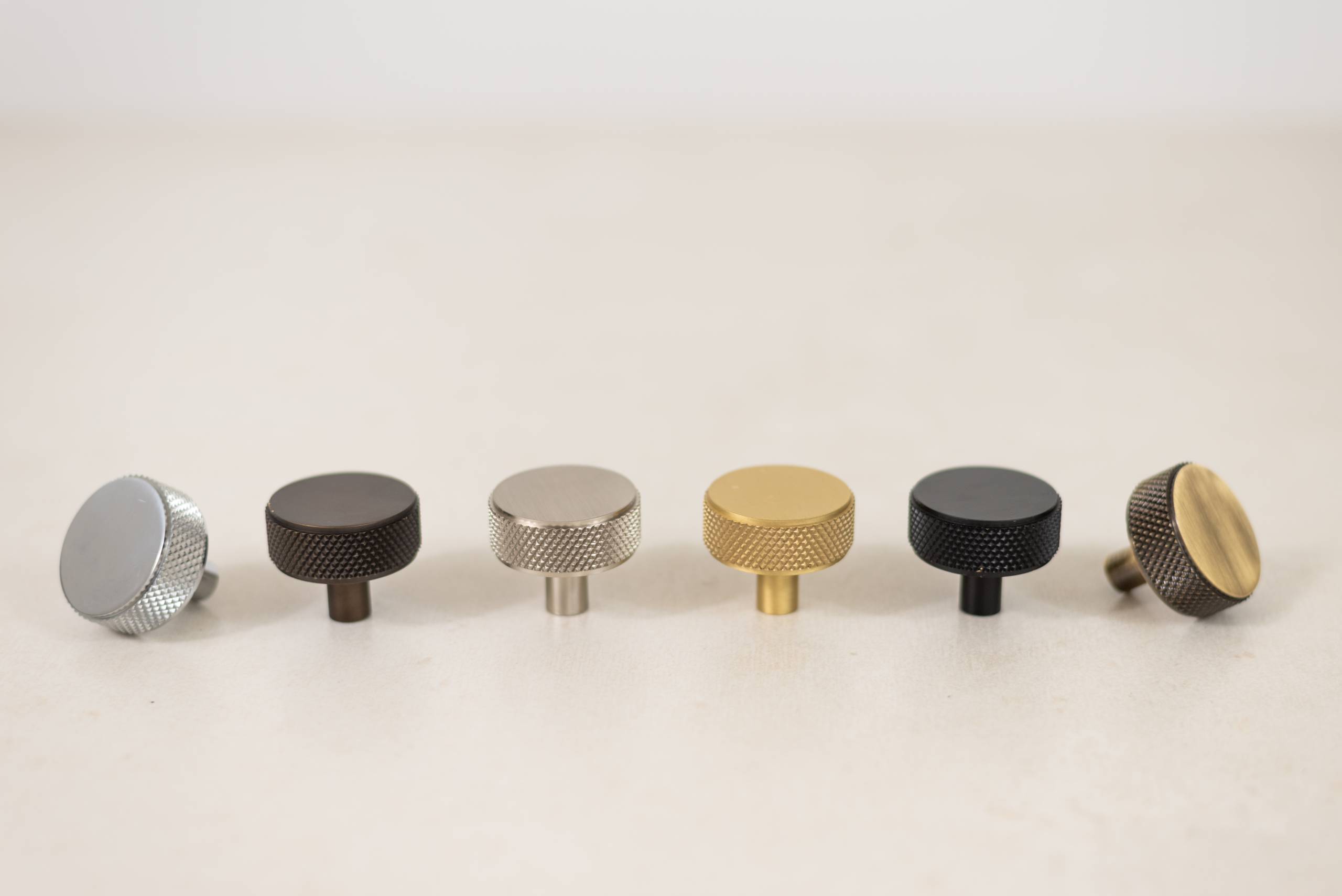 Disc Knurled Cabinet Knobs