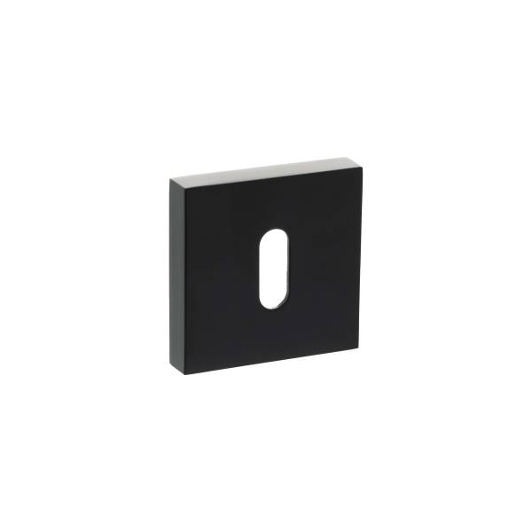 SPESCKMB Senza Pari Key Escutcheons on Minimal Square Rose - Matt Black