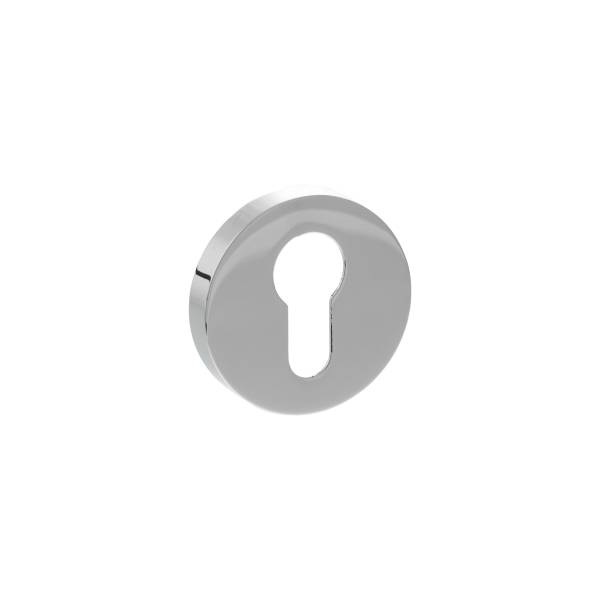 SPRESCEPC Senza Pari Euro Escutcheons on Minimal Round Rose - Polished Chrome