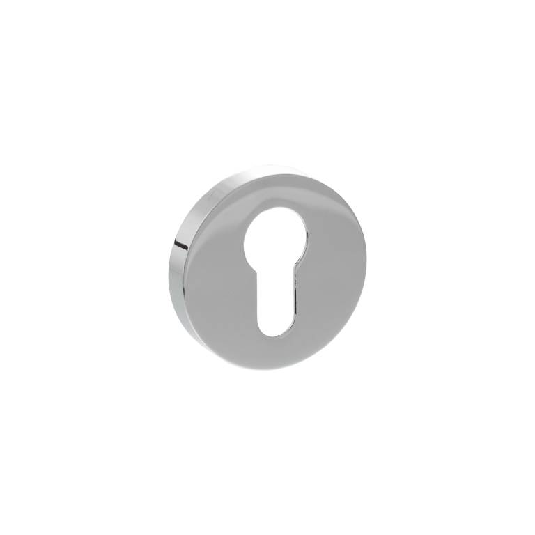 SPRESCEPC Senza Pari Euro Escutcheons on Minimal Round Rose - Polished Chrome