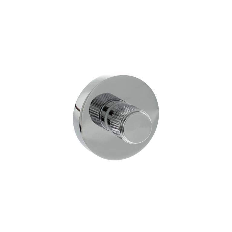 SPRKWCPC Senza Pari Knurled WC Turn and Release on Minimal Round Rose - Polished Chrome