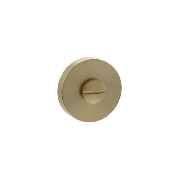 SPRKWCSB Senza Pari Knurled WC Turn and Release on Minimal Round Rose - Satin Brass - Image 2