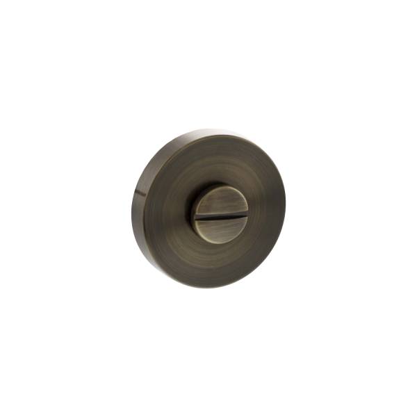 SPRLWCAB Senza Pari Linear WC Turn and Release on Minimal Round Rose - Antique Brass - Image 2