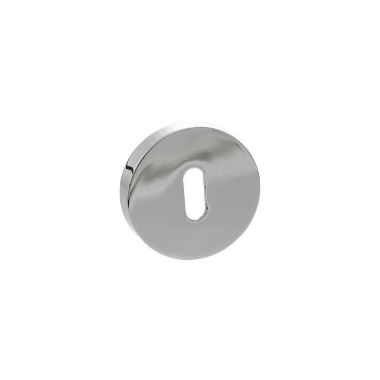 SPROESCKPC Senza Pari Key Escutcheons on Round Rose - Polished Chrome