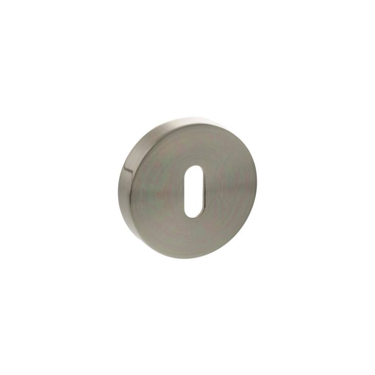 SPROESCKSN Senza Pari Key Escutcheons on Round Rose - Satin Nickel