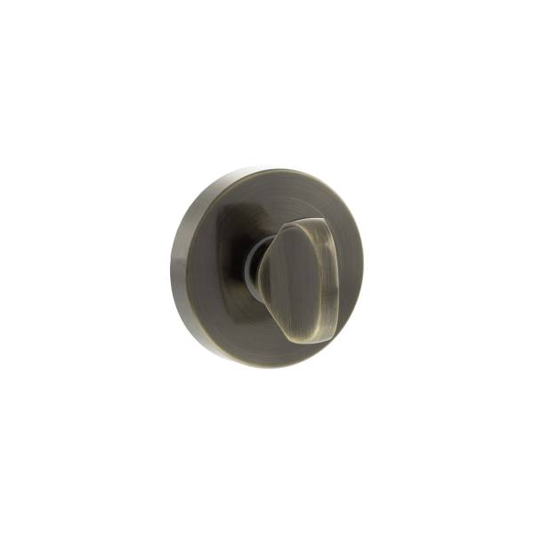 SPRWCAB Senza Pari WC Turn and Release on Minimal Round Rose - Antique Brass