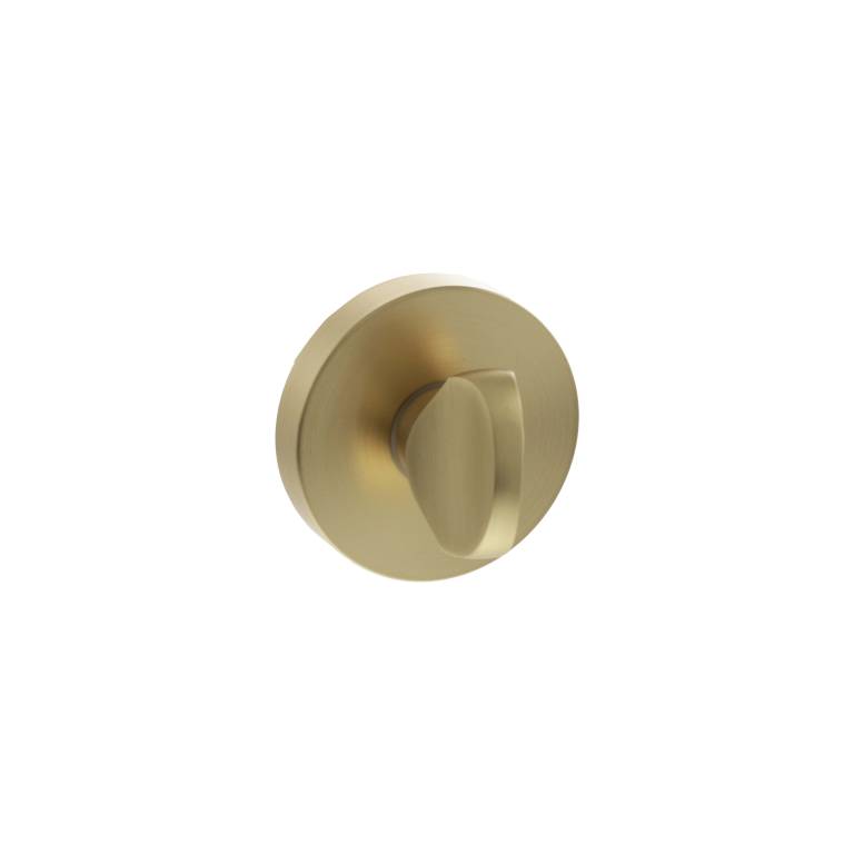 SPRWCSB Senza Pari WC Turn and Release on Minimal Round Rose - Satin Brass