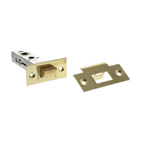 AL3BP Atlantic Heavy Duty Bolt Through Tubular Latch 3" - Polished Brass