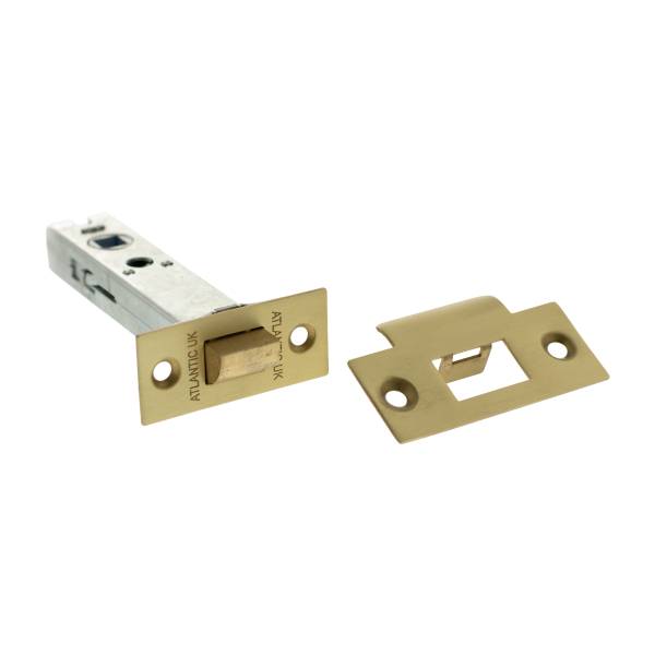 AL4SB Atlantic Heavy Duty Bolt Through Tubular Latch 4" - Satin Brass