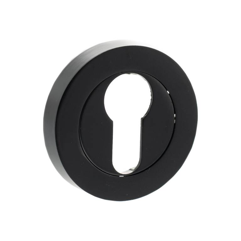 OEESCEMB Old English Euro Escutcheons - Matt Black