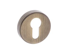 FMREYB Forme Euro Escutcheons on Minimal Round Rose - Yester Bronze